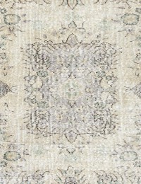Beige Tyrkiet Vintagetæppe 203 x 115 cm - view 4