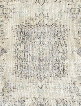 Beige Turkije Vintage Tapijt  203 x 115 cm