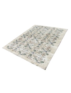 Beige Tyrkiet Vintagetæppe  208 x 117 cm