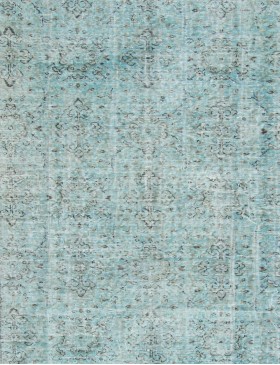 Blau Türkei Vintage Teppich  262 x 160 cm