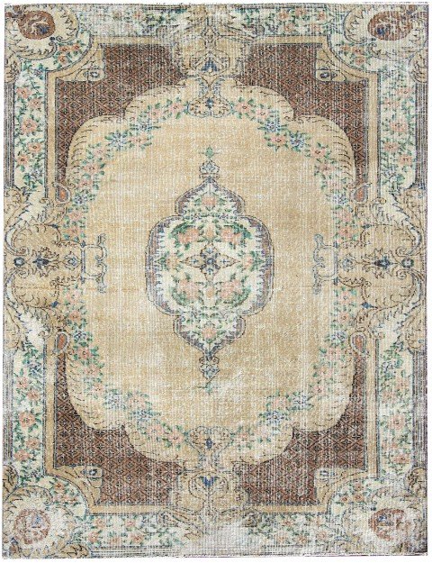 Beige  Turkey Vintage Carpet  235 x 158 cm