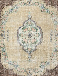 Beige Turquía Alfombra vintage 235 x 158 cm - view 4