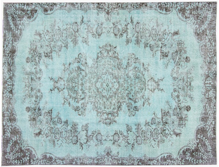 Azul Turquía Alfombra vintage 265 x 163 cm