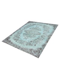 Azul Turquía Alfombra vintage 265 x 163 cm - view 2