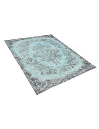 Azul Turquía Alfombra vintage 265 x 163 cm - view 3