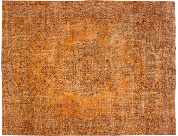 Orange Türkei Vintage Teppich 280 x 165 cm