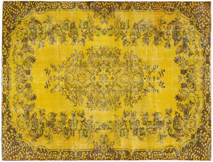 Yellow Turkey Vintage Carpet 256 x 168 cm
