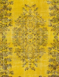 Yellow Turkey Vintage Carpet 256 x 168 cm - view 4