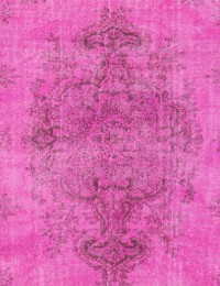 Pink  Turkey Vintage Carpet  208 x 118 cm