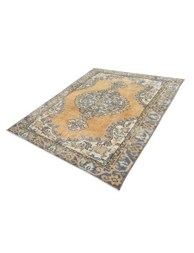 Beige  Turkey Vintage Carpet  200 x 112 cm