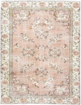 Rosa Turco Tappeto vintage  225 x 116 cm