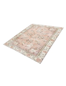 Rosa Turco Tappeto vintage  225 x 116 cm