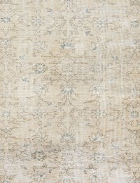 Beige Turquía Alfombra vintage 216 x 103 cm - view 4