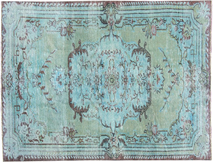 Bleu Turc Tapis vintage 200 x 110 cm