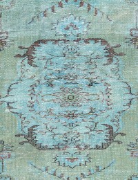 Bleu Turc Tapis vintage 200 x 110 cm - view 4