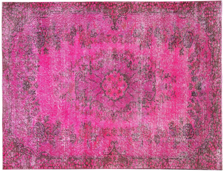 Rosa Turco Tappeto vintage 215 x 114 cm