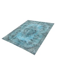 Azul Turquía Alfombra vintage 200 x 110 cm - view 1