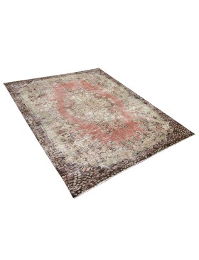 Beige Turkije Vintage Tapijt  243 x 162 cm