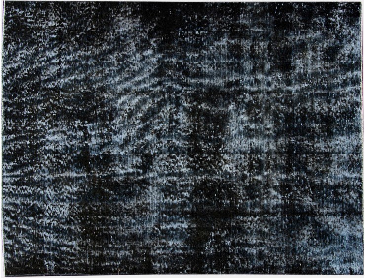 Zwarte Turkije Vintage Tapijt 200 x 115 cm
