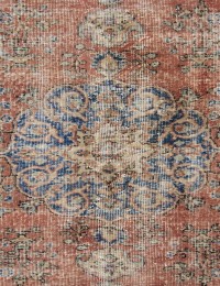 Roze Turkije Vintage Tapijt 180 x 85 cm - view 4