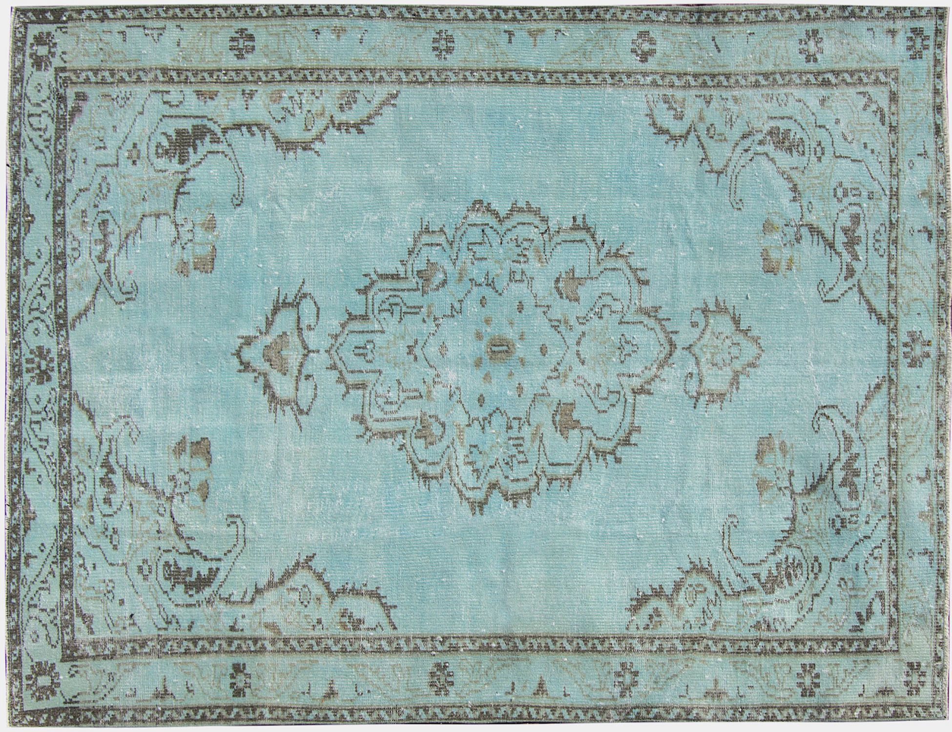 Tappeto vintage  blu <br/>214 x 153 cm