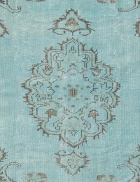 Bleu Turc Tapis vintage 214 x 153 cm - view 4