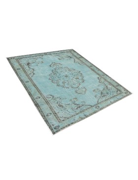 Blå Turkiet vintage matta  214 x 153 cm