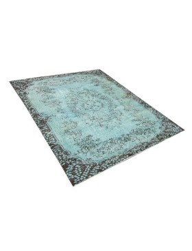 Blå Turkiet vintage matta  220 x 114 cm
