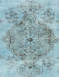 Blauw Turkije Vintage Tapijt 210 x 115 cm - view 4