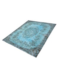 Bleu Turc Tapis vintage 210 x 114 cm - view 2