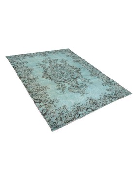 Blå Tyrkia  vintage teppe  200 x 110 cm
