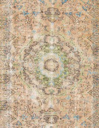 Beige Turc Tapis vintage  305 x 215 cm