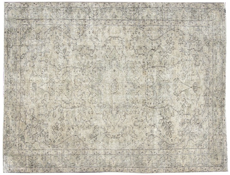 Beige Turquía Alfombra vintage 255 x 160 cm
