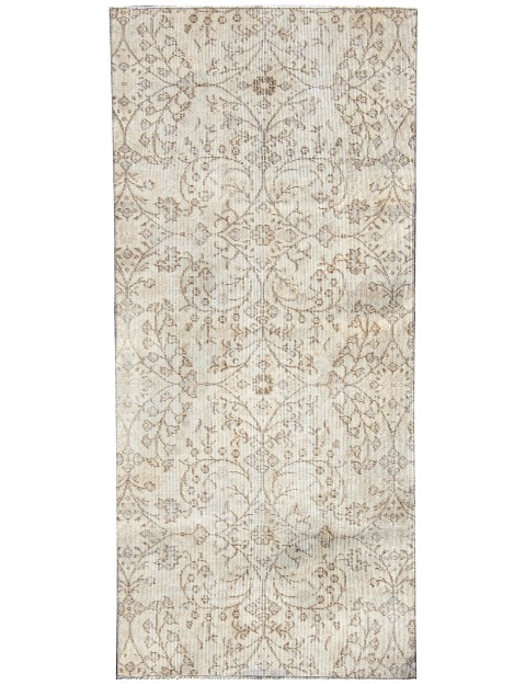 Beige Türkei Vintage Teppich 190 x 88 cm