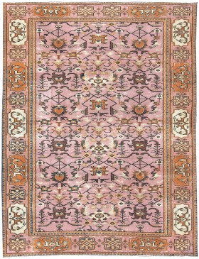 Rose Turc Tapis vintage  257 x 148 cm