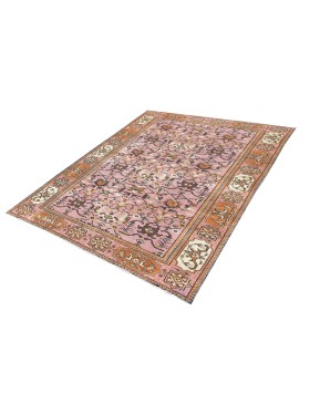 Rose Turc Tapis vintage  257 x 148 cm