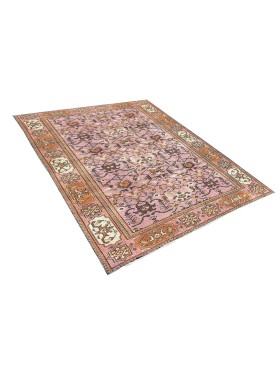 Rose Turc Tapis vintage  257 x 148 cm