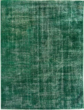 Grön Turkiet vintage matta  244 x 146 cm