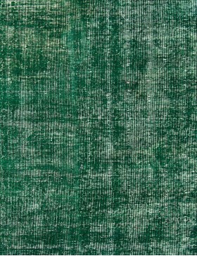 Grön Turkiet vintage matta  244 x 146 cm