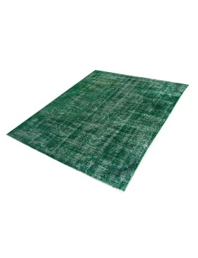 Grön Turkiet vintage matta  244 x 146 cm