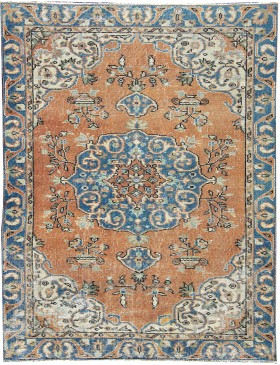 Beige Türkei Vintage Teppich 200 x 112 cm