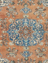 Beige Turkiet vintage matta  200 x 112 cm