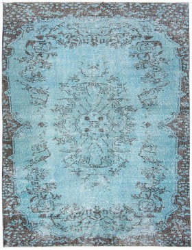 Blu Turco Tappeto vintage 225 x 112 cm