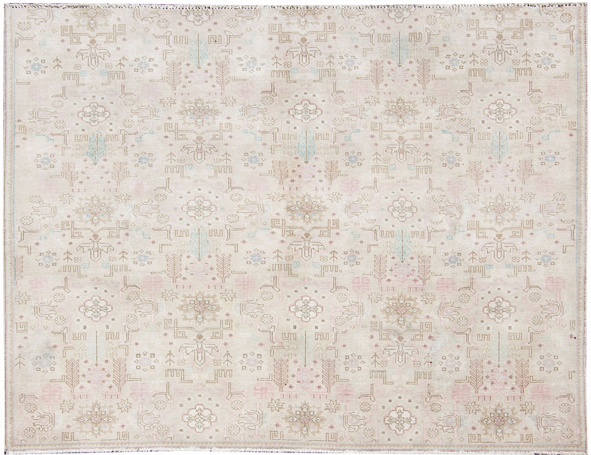 Persisk vintage matta  beige <br/>209 x 180 cm