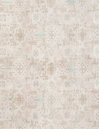Beige Persien Persischer Vintage Teppich  209 x 180 cm