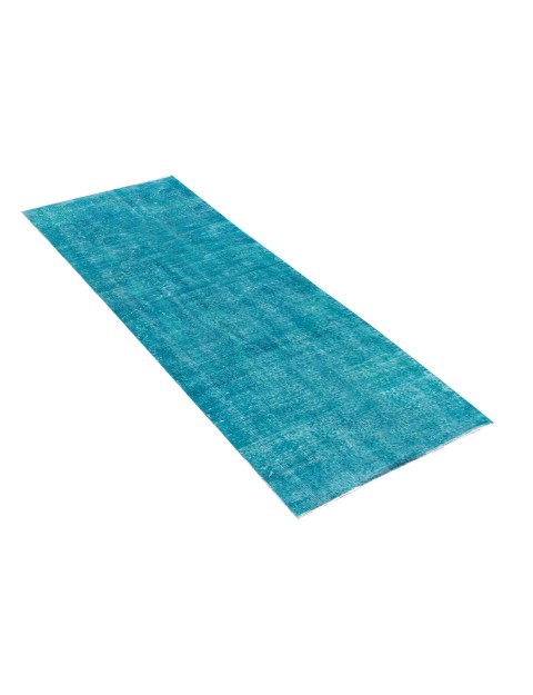 Turquoise Turc Tapis vintage  315 x 81 cm