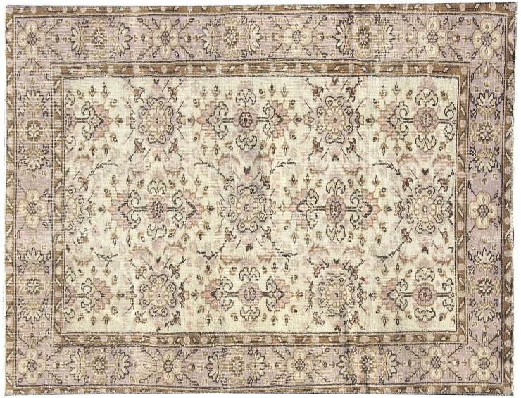 Beige Turquía Alfombra vintage 210 x 110 cm