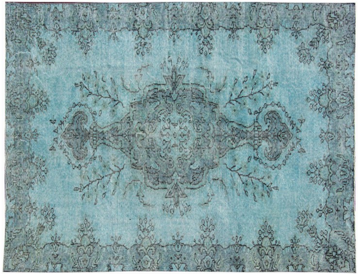 Bleu Turc Tapis vintage  250 x 156 cm