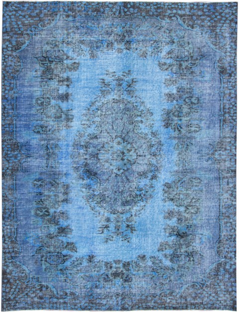 Blau Türkei Vintage Teppich 260 x 178 cm