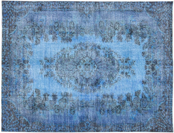 Bleu Turc Tapis vintage 260 x 178 cm